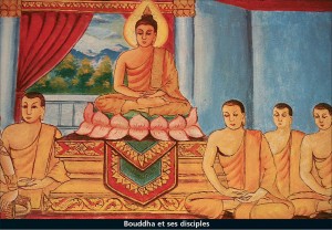 bouddha et ses disciples