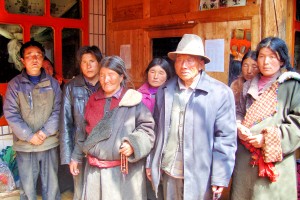 Les parents de Sonam Dargye et ses frères et sœurs à Shabrang