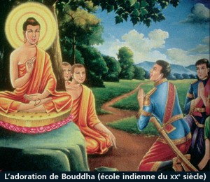 l'adoration de Bouddha
