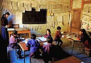 Dans une école de Kuenga Rabten, près de Trongsa