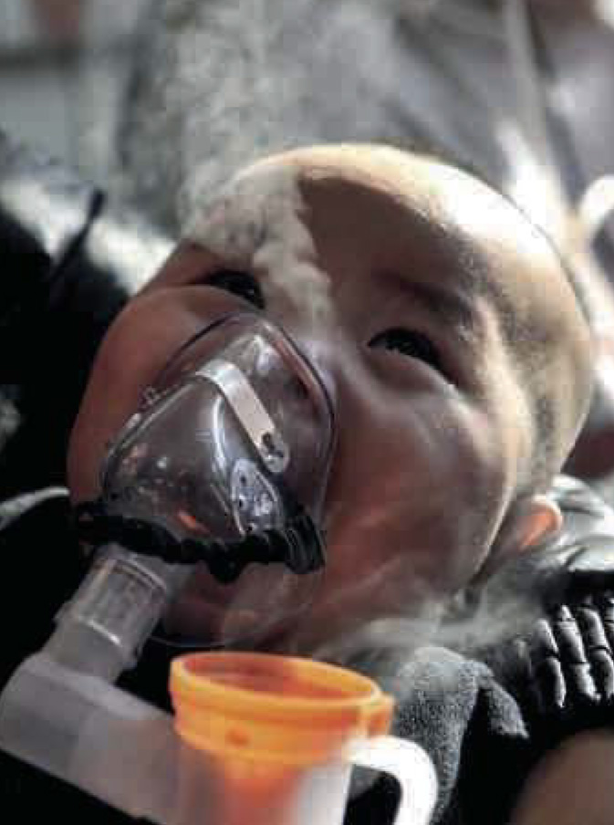 Le nébuliseur, un appareil adapté pour traiter les problèmes respiratoires des enfants à l’hôpital de Pékin.
