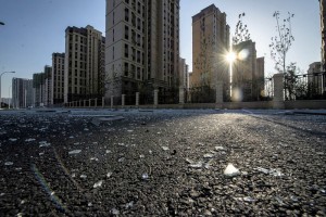 Le chantier de la nouvelle résidence de Zhang Lin. (Liu Bowen)